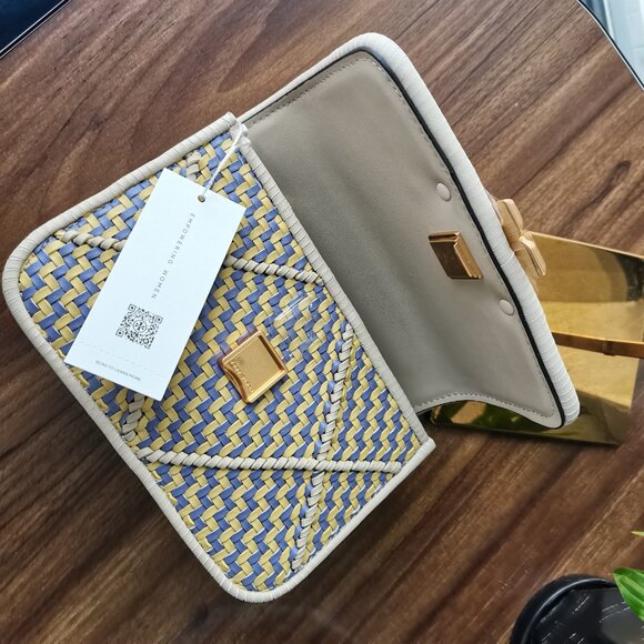 NEW TORY BURCH Small Eleanor Braided Shoulder Bag - Picture 8 of 13